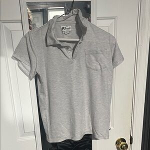 Van Heusen Kids Striped Polo Shirt - Gray